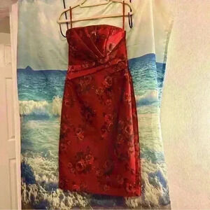 Strapless Rose Dress White House Black Market
